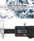 Stainless Steel Digital Caliper 0 To 25mm With 0.03mm Accuracy, with smart electronic display and 1.5V battery, front view