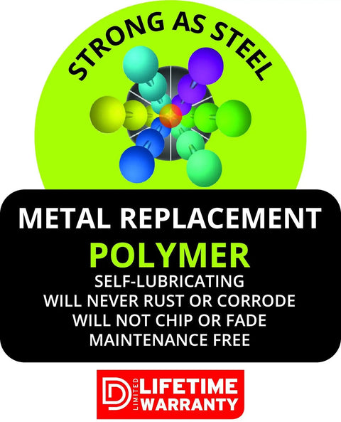 Heavy Duty Self Closing Pool And Child Safety Gate Hinges With Alignment Legs For Metal Gates Chrome Finish Super Strong Industrial Components And Patented Tension Adjustment For Rock Solid Performance Everyday polymer replacement graphic with strong as steel design.