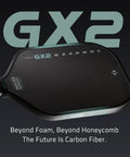 GX2 Hyper Pickleball Paddle With Aerodynamic Hyper Shape And SST 2.0 Carbon Core showcased on a dark background