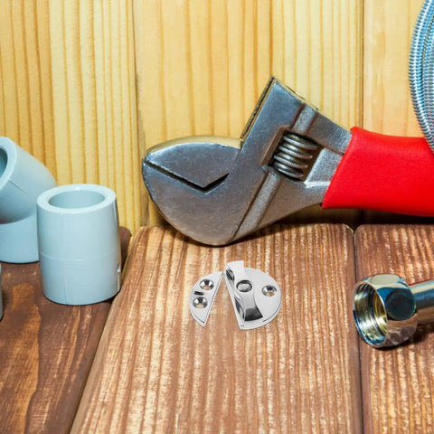 Rock Solid 45Mm Round Boat Latch Crafted From Marine Grade 316 Stainless Steel For Yacht And Rv Hatch Doors, positioned with tools.