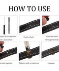 How to use 50 Pack Top Rated Heavy Duty M5 X 5mm Chicago Screws With Phillips Head For Leather Work And Bookbinding Antique Bronze Binding Posts tutorial steps.