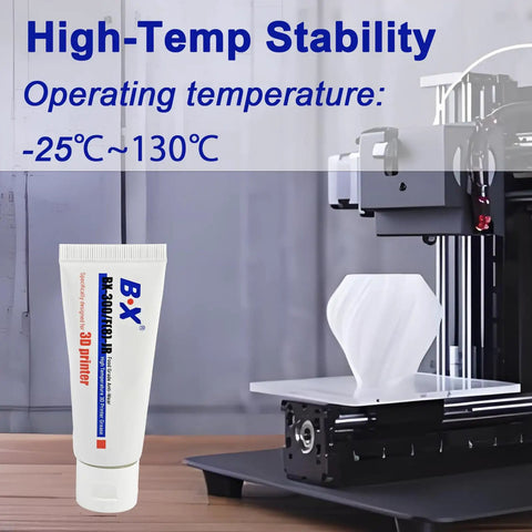 High Temperature 3D Printer Grease 1oz High Viscosity Lubricant For Linear Rods Bearings Z Axis And Lead Screws Non Corrosive next to 3D printer.