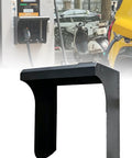 Heavy Duty EV Charger Cover Outdoor Weatherproof Charging Station Enclosure in black for wall mounted use with a slanted design.
