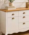 Three Pack Antique Brass Half Moon Cup Pulls For Kitchen Cabinets And Drawers Featuring Hella Smooth Finishes And Rock Solid Zinc Alloy Build With Detailed Cuts That Bring Fresh Charm To Furniture And Vanity Projects Quick And Easy on a white dresser.
