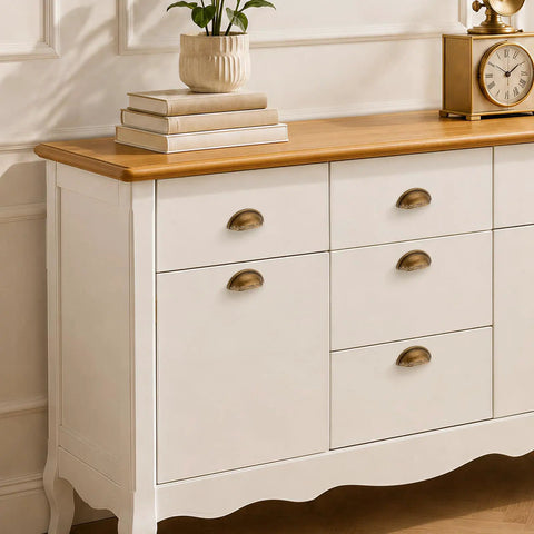 Three Pack Antique Brass Half Moon Cup Pulls For Kitchen Cabinets And Drawers Featuring Hella Smooth Finishes And Rock Solid Zinc Alloy Build With Detailed Cuts That Bring Fresh Charm To Furniture And Vanity Projects Quick And Easy on a white dresser.