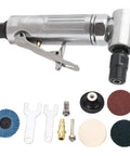 Hard As Nails Right Angle Air Die Grinder With 0.3 Hp Motor And Twenty Thousand Rpm Variable Speed Control For Seamless Metal Polish And Auto Body Grind Jobs with attachments