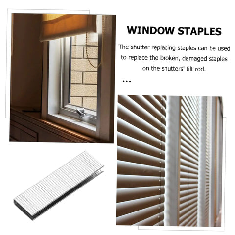 Straight Up Solid Plantation Shutter Repair Kit With Forty Pieces Tilt Rod Nails And Indoor Window Louver Fix Tools For Quick Hassle Free Home Upkeep Good, showcasing window staples and plantation shutters.