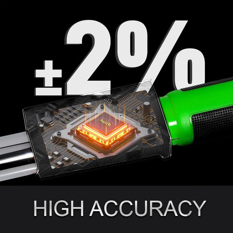 Digital Half Inch Drive Torque Wrench With 8 To 160 Ft Lb And 10 To 220 Nm Range Two Percent Accuracy Electric Torque Wrench