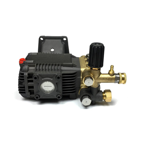 Horizontal Shaft Pressure Washer Pump 1 Inch Inlet For Honda GX340 GX390 Engines Beefy 3600 PSI Four Point Seven Six GPM Triplex High Pressure Pump Replaces Cat General AR