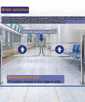 Rock Solid Metal Safety Swing Gate With Spring Loaded One Way Movement Built Tough For The Daily Rush And Provides Smooth Crowd Control At Busy Commercial Entrances diagram showing width selection and measurement for installation.