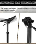Cable-Less Hydraulic Dropper Seatpost For MTB E-Bike And Road Bikes, Dia 27.2mm 30.9mm 31.6mm, seat angle adjustment demo