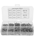800 Piece M2 Round Head Self Tapping Screws Kit Carbon Steel Assorted Sizes For Wood Metal Plastic Electronics Shells