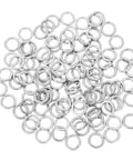 100 Pack M8 Stainless Steel Spring Lock Washers on white background, designed for heavy-duty screw and machine use.