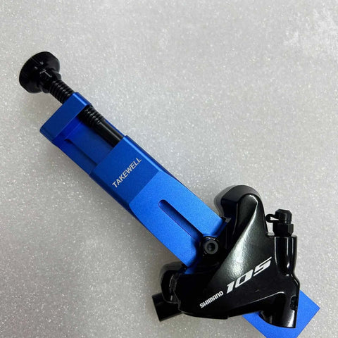 Piston Press Tool For Brake Calipers Universal Bicycle Hydraulic Disc Brake Piston Tool Compatible With Shimano, SRAM And All Brands Aluminum Alloy Blue Handy Tool front view