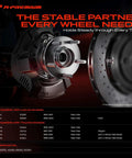 New Heavy Duty Rock Solid Top Shelf Rear Wheel Bearing And Hub Assembly With Abs Ring 5 Lug Pair For Toyota Camry Avalon Lexus Es Rx300 showing rear brake components.