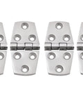 Heavy Duty 316 Stainless Steel Marine Snap Latch Badass Saltwater Resistance Easy Hook Up For Boat Yacht RV Hatch Gate Top Shelf Hardware Smooth Click Action, polished silver finish with holes for mounting.