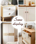 Sweet Abstract Art Solid Beech Wood Cabinet Knobs Featuring 1.6 Inch Round Profile And Rustic Red Brown Finish Arrives As A Pair on modern furniture.