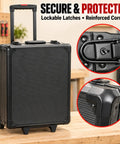 Top Shelf 899 Piece Rolling Toolbox Set With Four Deep Compartments For Tough Home Repairs Garage Mods Diy Fixes And Everyday Handyman Grindin In Sleek Black Finishing, showcasing lockable latches and reinforced corners.