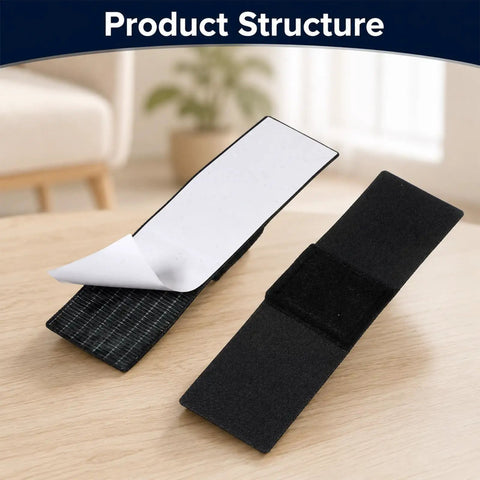 10 Pack Sled Base Chair Floor Protectors Wrap Around Felt Pads showing adhesive and texture details.