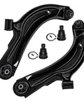 Heavy Duty 12 Piece Front Suspension Kit For 2013 To 2019 Nissan Sentra And Nv200 featuring black lower control arms and ball joints.