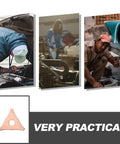 Durable Dent Pulling Rings for Auto Body and Sheet Metal Repair Kit 100 Piece Iron Material Set with mechanics at work