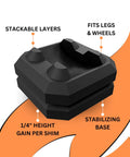 Quarter Inch Griddle Leveling Shims Kit Four Pack Leveler Tool For Precise Cooking And Even Heat On Griddle BBQ And Grill Accessories Professional Grade
