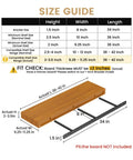 Heavy Duty Floating Shelf Brackets Set Features Hella Strong Hidden Wall Mount Hardware With Easy Peasy Drill Jig sizes with measurements and wood shelf.