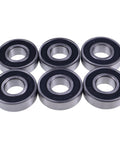 6 Piece Hella Durable Replacement Bearings For John Deere MT3069 JD7142 JD7677 M110024 JD10363 Heavy Duty Tractor Parts in silver.