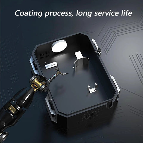 Heavy Duty Outdoor Electric Vehicle Charging Station Floor Stand showing inner structure with robotic arm, sturdy design details.