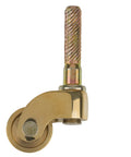 Solid Brass Furniture Casters 3/4 Inch Diameter With 1/4 Inch Stem Heavy Duty Swivel Rollers for furniture drawers
