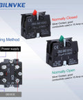 Rock Solid 22Mm Red Mushroom Emergency Stop Push Button Switch Delivers Hella Reliable Safety For Heavy Duty Industrial Machinery With Instant Self Lock And Quick Twist Reset At 600V 10A wiring method with normally closed and normally open contacts.