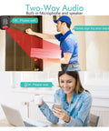 Crisp 4K 8MP PoE CCTV NVR Security Camera Kit delivers face tracking as delivery personnel interacts with homeowner.