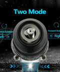 Close-up of the chuck and two rotation modes of the Badass 18V Brushless Cordless Drill Driver And Hammer Drill.