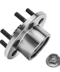 Heavy-Duty Front Wheel Bearing Hubs 2-Piece Kit Fits Dodge Durango 1999-2003 RWD, solid steel hub with six lug design.