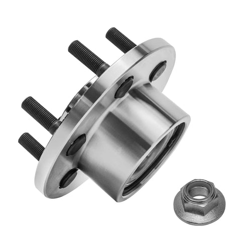 Heavy-Duty Front Wheel Bearing Hubs 2-Piece Kit Fits Dodge Durango 1999-2003 RWD, solid steel hub with six lug design.