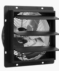 10 Inch Wall Mounted Exhaust Fan with Variable Speed and Temperature Humidity Controller 1000 CFM Automatic Shutter