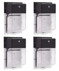 Four Wall Pack Light High Efficiency No Fuss 30W 4050lm 5000K Dusk To Dawn Photocell Outdoor Security Flood Light IP65 Waterproof
