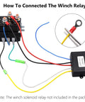 Wiring diagram for Wireless Winch Remote Control Kit For Car Truck Jeep ATV SUV 12V 24V Handset With Waterproof Receiver
