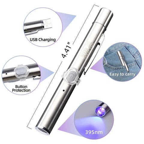Fast Curing UV Resin Kit With Light 30g Bond In 5 To 10 Seconds Jewelry And Craft Adhesive For Plastic Glass And Decor Includes UV Flashlight