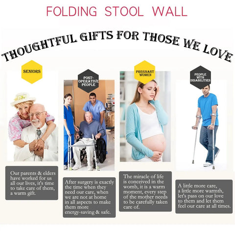 Image highlighting thoughtful gifts for seniors, post-operative people, pregnant women, and people with disabilities.