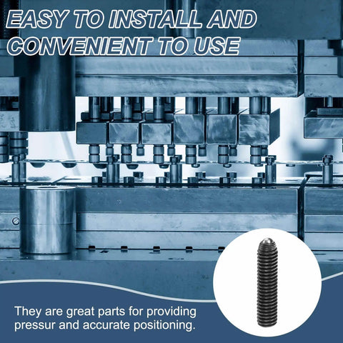 Heavy Duty Hex Socket Ball Plungers M6 X 25mm Thread 10 Pack High Carbon Steel Spring Loaded Assembly in a pneumatic setup.