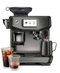 Automatic Espresso And Cold Brew Coffee Maker Featuring Touch Display Auto Milk Frothing Wand For Silky Microfoam And Next Level Latte Art Noir Kitchen Game Changer with drinks