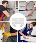 People installing Drawer Track Guide Kit Twelve Piece Plastic Slides and Latches for Furniture Cabinets and Drawers Durable Easy Install Replacement Rails for Smooth Sliding Safe Latching Cabinet Drawer Hardware