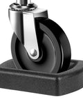 Heavy Duty Jack Wheel Chock Reinforced Rubber Wheel Dock For 6 Inch Jockey Wheels, Durable Wheel Stabilizer and Stopper