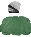 Outdoor Patio Swing Cover With 210D Silver Coated Oxford Fabric, Sturdy 4 Reinforcement Straps, Dust Proof UV Shield, Dark Green