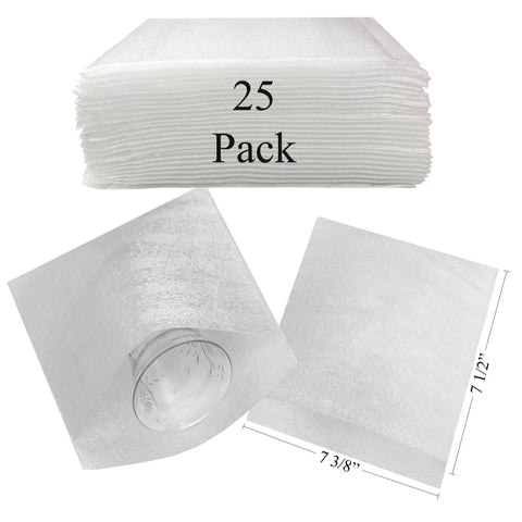 Pre Cut Foam Wrap Pouches Pack Of Twenty Five For No Sweat Packing And Smart Storage Heavy Duty Cushioning Bags. 25 pack of white foam bags.