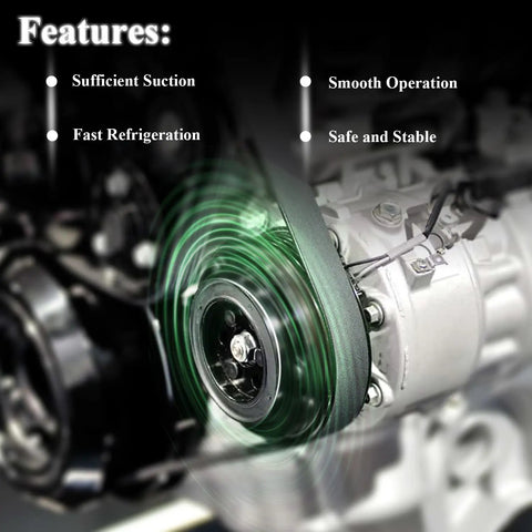 Heavy Duty AC Compressor Assembly With Front Clutch For Toyota Tacoma 3.4L 1995 Through 2004 V6 showing smooth operation features