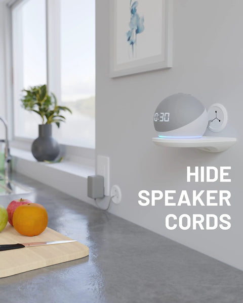 2.25-Inch Mini Cord Hiders For Wall Cable Management in kitchen hiding speaker cables, keeping setup clean and slick