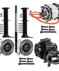 Beast 72V 1500W Electric Brushless Differential Motor With 40 Inch Rear Axle Shaft Kit And 4 Stud Wheel Hub components