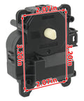 Heavy Duty Hvac Blend Air Door Actuator Plug And Play Replacement For Toyota 4Runner And FJ Cruiser Plus Lexus GX470 Climate Control Servo Motor 8710635120 front view with dimensions visible.